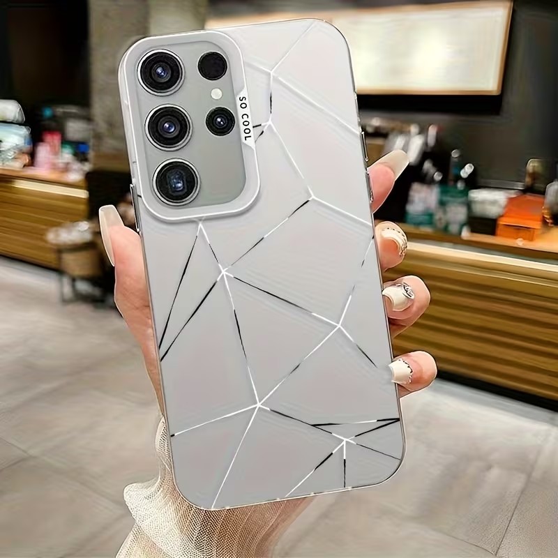 Phone Cases For Samsung Galaxy - Multicolor Gradient Color Silver Phone Case