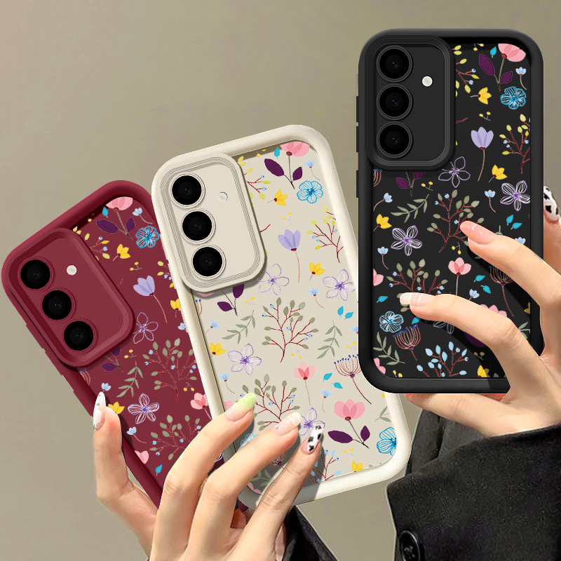 Phone Cases Motorola Edge 2025 - Flower Print Case For Samsung Galaxy