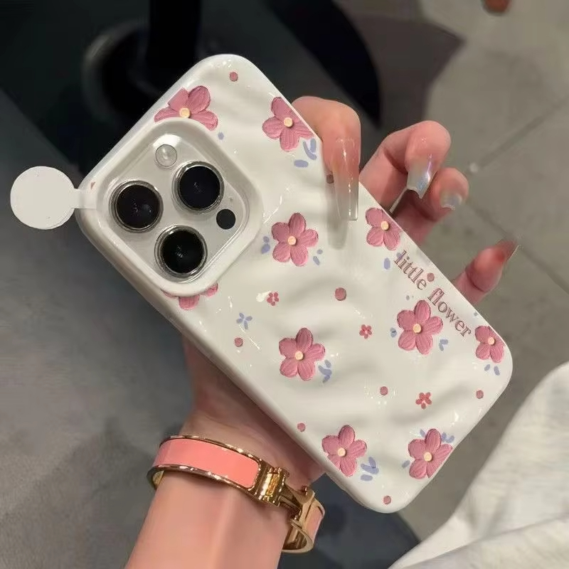 Phone Cases Korean - Korean Style Pink Little Flower Candy