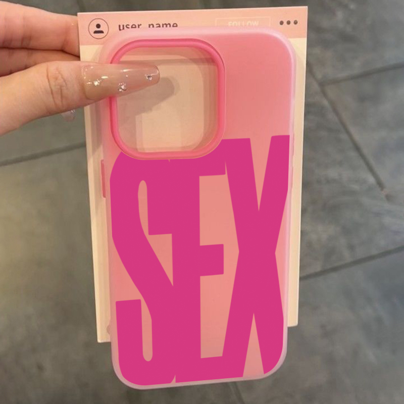 Phone Cases Beach - Stylish English Letter Sex Print Phone