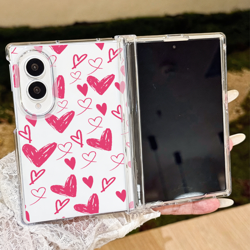 Phone Cases For Samsung Galaxy - Cute Hearts Pattern Phone Case For