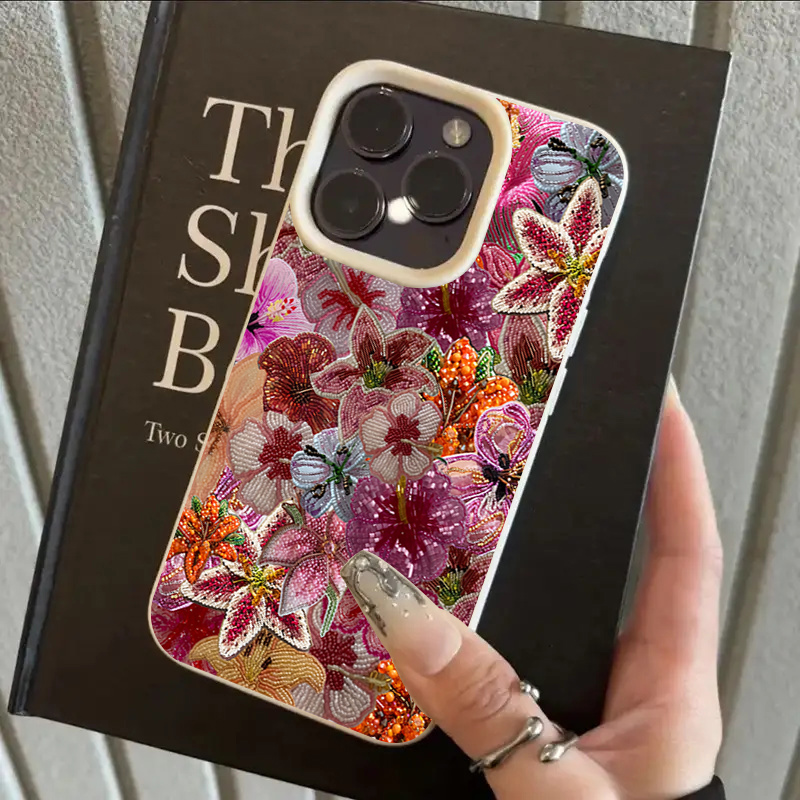 Luxurious Beaded Flower Lychee - đánh giá và giá Phone Cases Luxury