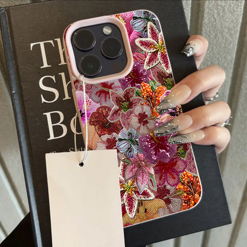Luxurious Beaded Flower Lychee - đánh giá và giá Phone Cases Luxury