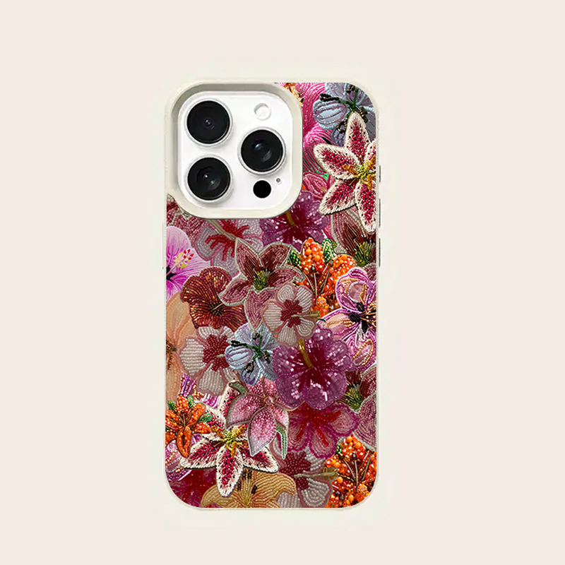 Luxurious Beaded Flower Lychee - đánh giá và giá Phone Cases Luxury