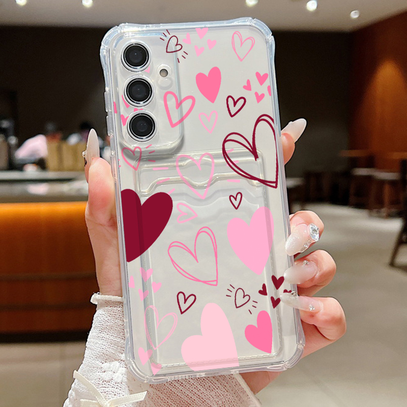 Love Heart Leaves Pattern Clea - đánh giá và giá Phone Cases With Wallet