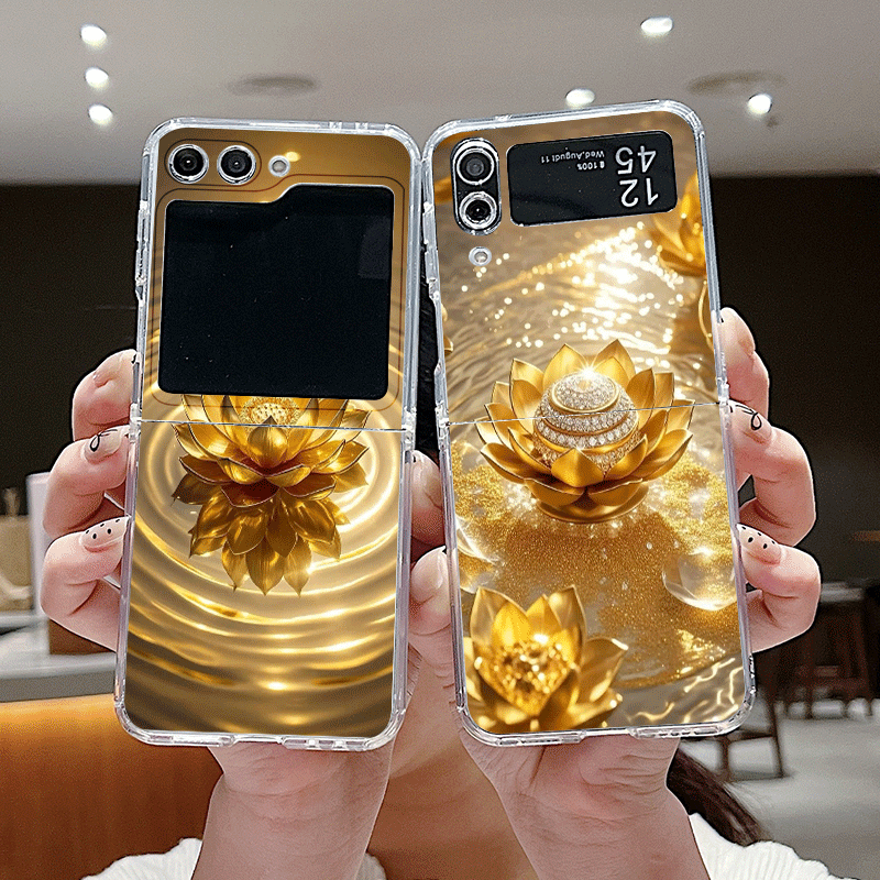 Creative Golden Lotus Flower P - đánh giá và giá Phone Cases Z Flip 5