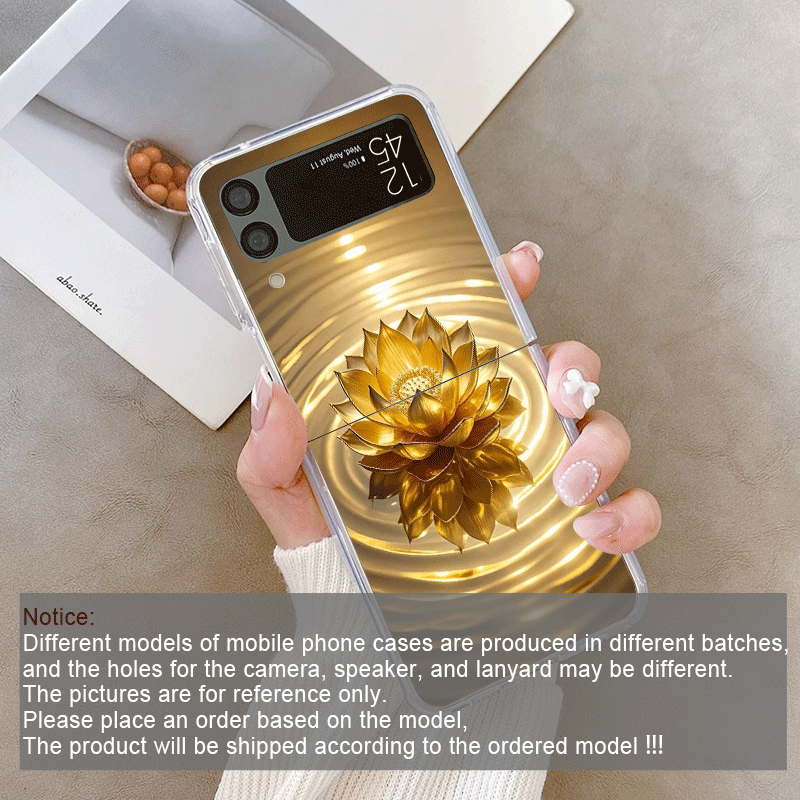 Creative Golden Lotus Flower P - đánh giá và giá Phone Cases Z Flip 5