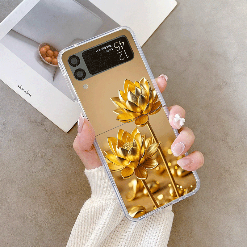 Creative Golden Lotus Flower P - đánh giá và giá Phone Cases Z Flip 5