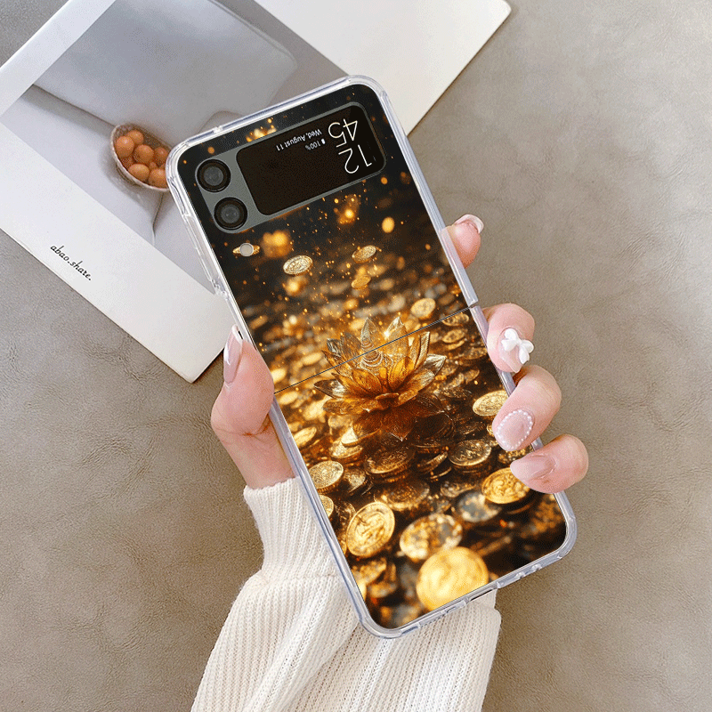 Creative Golden Lotus Flower P - đánh giá và giá Phone Cases Z Flip 5