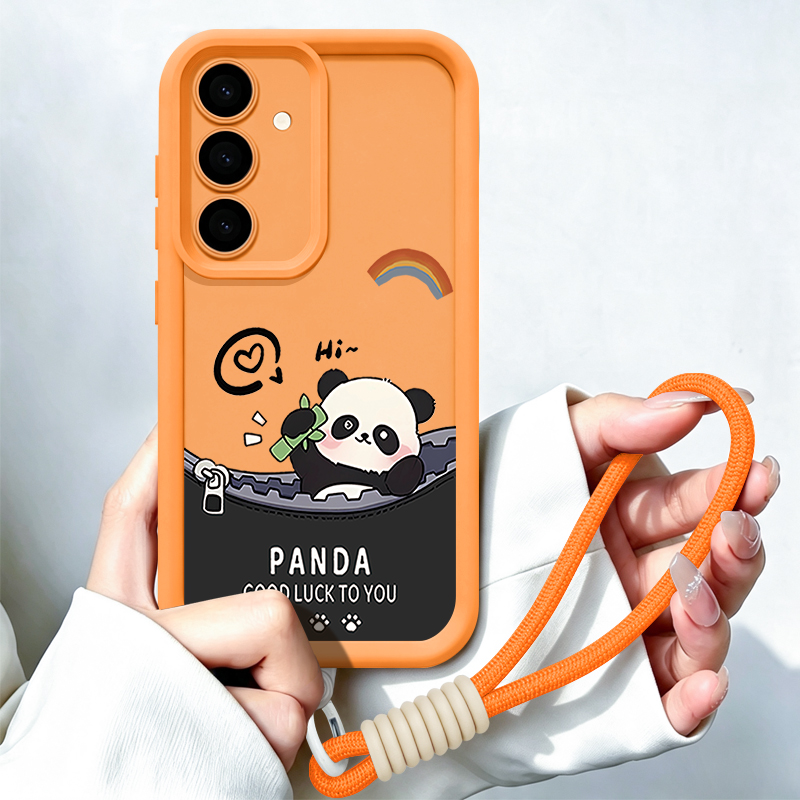Cartoon Panda Pattern Lanyard  - đánh giá và giá Phone Cases Galaxy A17