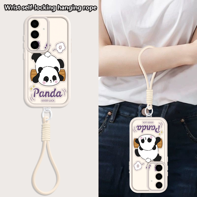 Cartoon Panda Pattern Lanyard  - đánh giá và giá Phone Cases Galaxy A17
