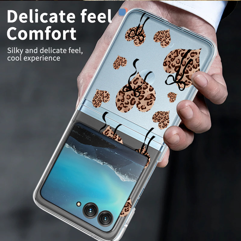 Leopard Print Hearts Pattern C - đánh giá và giá Phone Cases For Motorola