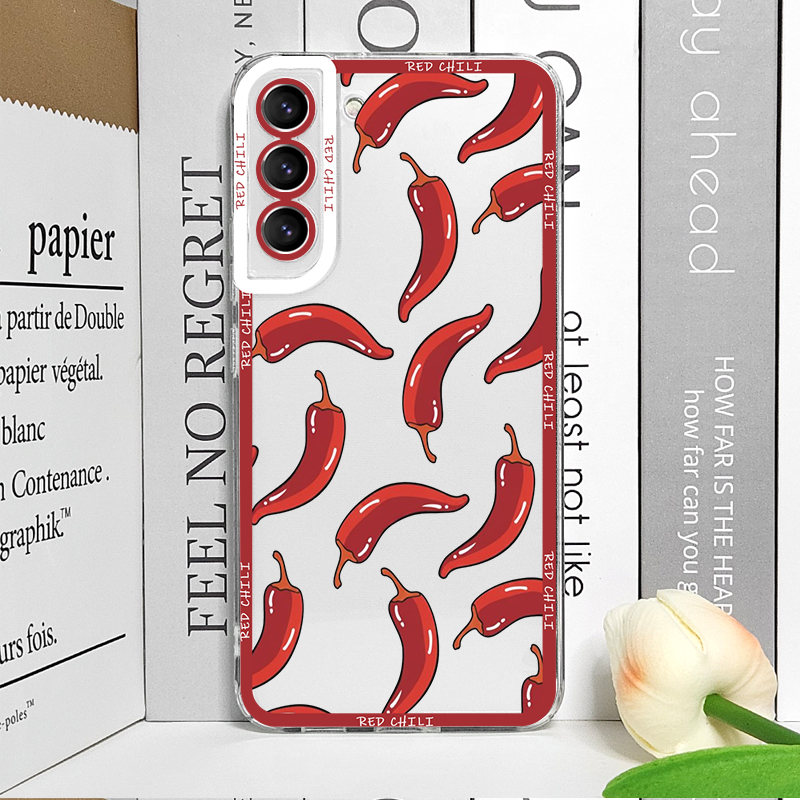 Funny Red Chili Pepper Pattern - đánh giá và giá Phone Cases Samsung A14