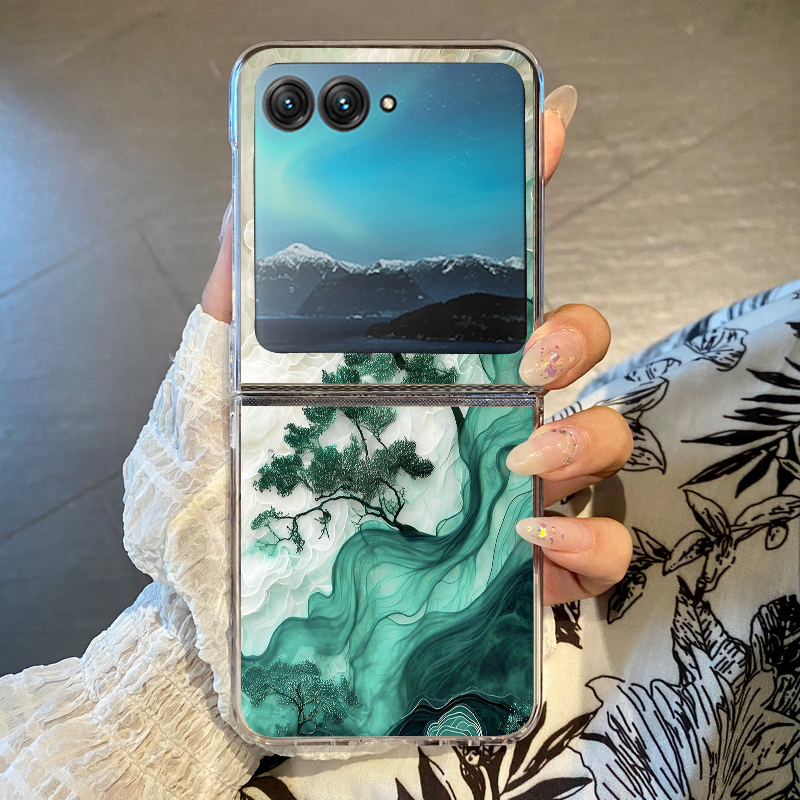 Blue Flowers Forest Print Phon - đánh giá và giá Phone Cases For Motorola