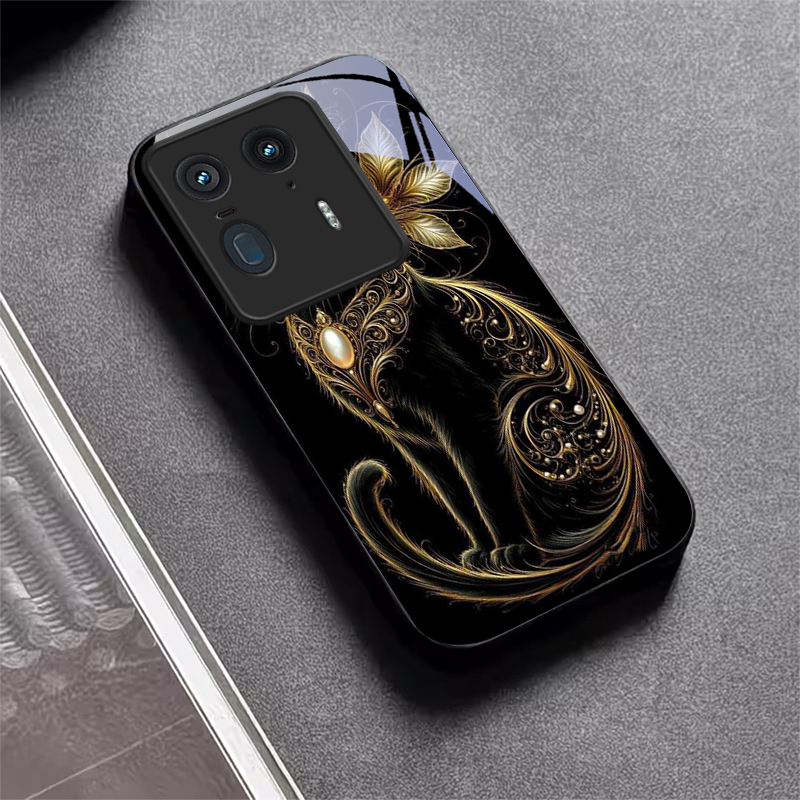 Luxury Jeweled Cat Black Glass - đánh giá và giá Phone Cases For Motorola