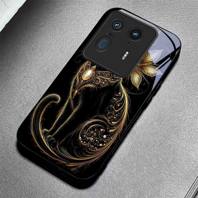 Luxury Jeweled Cat Black Glass - đánh giá và giá Phone Cases For Motorola