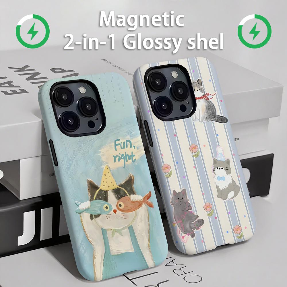 Cute cats and dogs  Phone Case - đánh giá và giá Phone Cases Iphone 16 Pro Max
