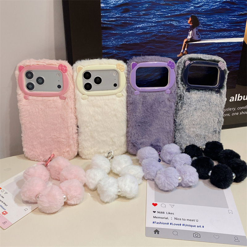 Luxury Solid Colors Furry Plus - đánh giá và giá Phone Cases Iphone 16 Pro Max