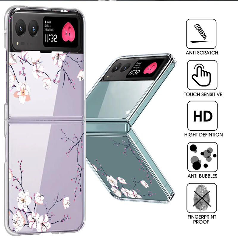 White Flowers Pattern Phone Ca - đánh giá và giá Phone Cases For Motorola