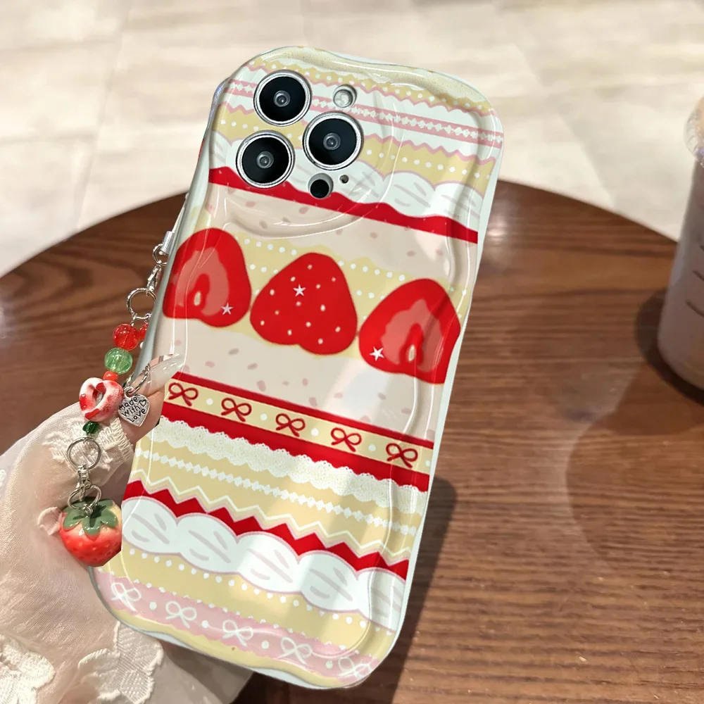 Cute Cake Lace Strawberry Frui - đánh giá và giá Phone Cases Motorola Edge 2025