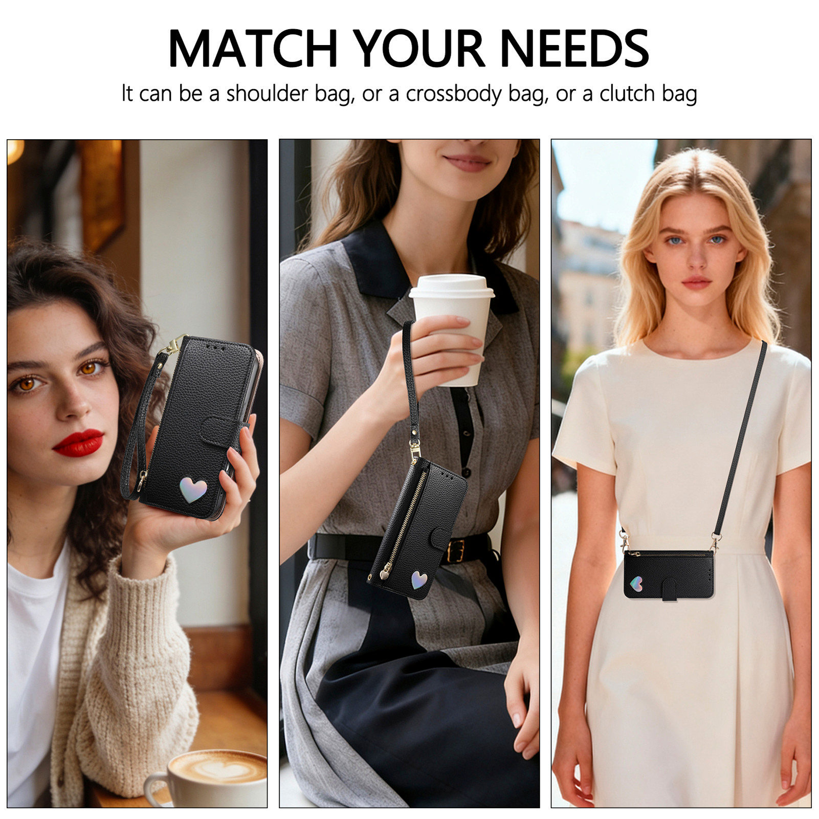 PU Leather Zipper Crossbody Wr - đánh giá và giá Phone Cases With Wallet