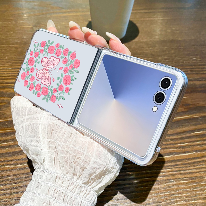 Pink Flowers Pattern Phone Cas - đánh giá và giá Phone Cases Z Flip 5
