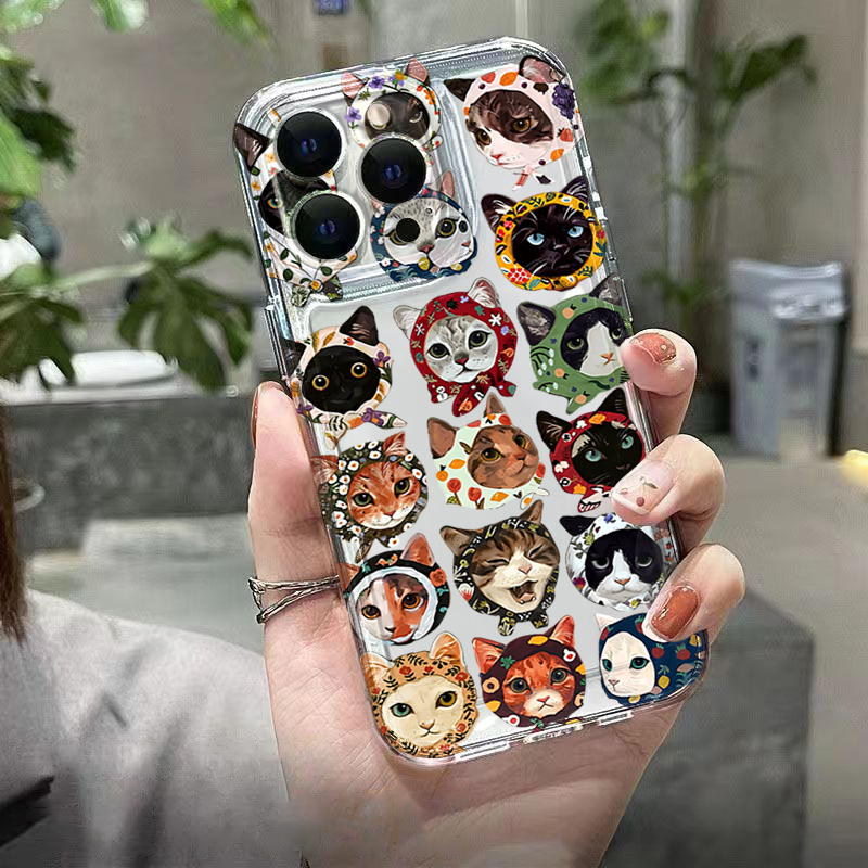 Cute Bandana Cat Clear Phone C - đánh giá và giá Phone Cases Galaxy A17