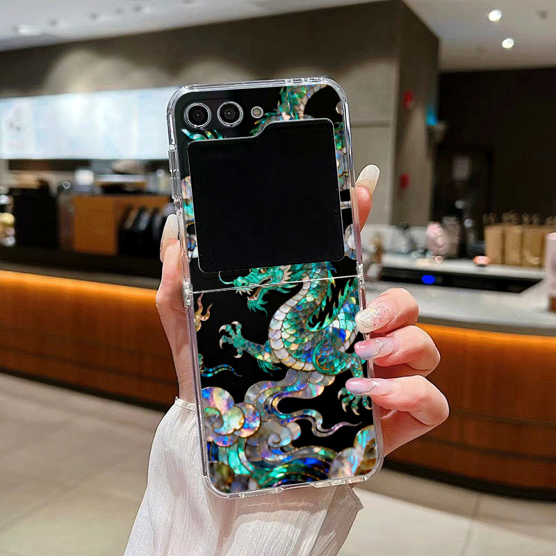 Stylish Tiger Dragon Marble Te - đánh giá và giá Phone Cases Z Flip 5