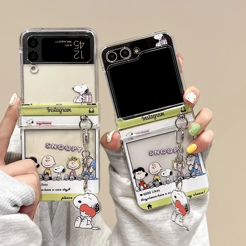 Cute Cartoon Snoopy Charlie Br - đánh giá và giá Phone Cases Z Flip 5