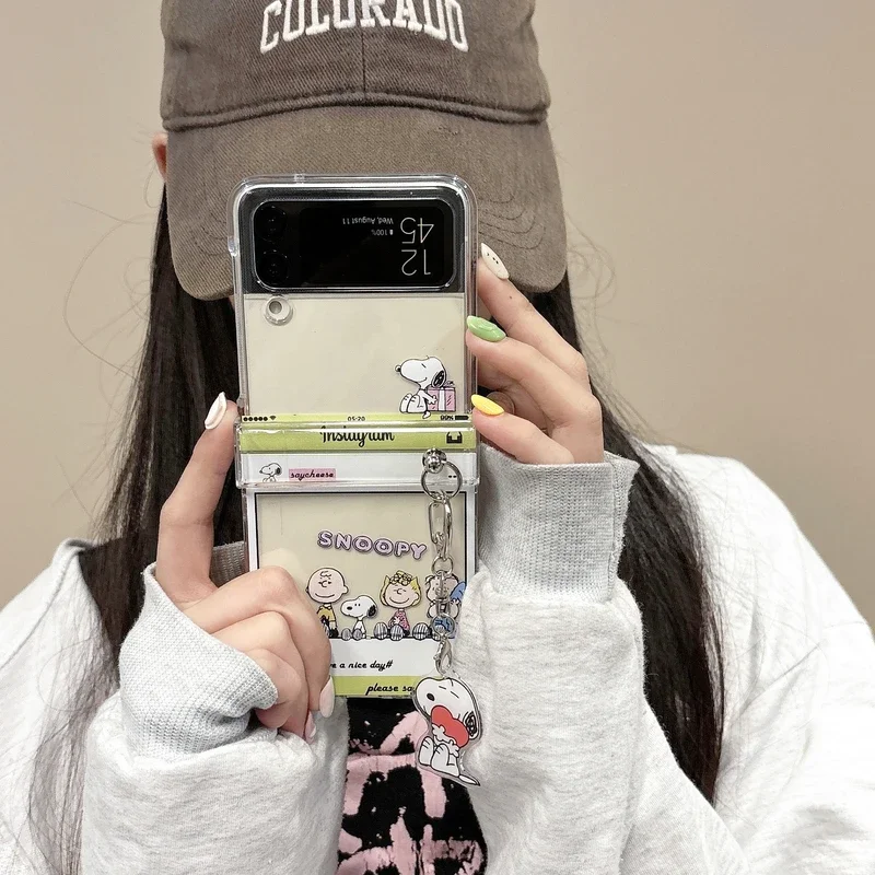 Cute Cartoon Snoopy Charlie Br - đánh giá và giá Phone Cases Z Flip 5