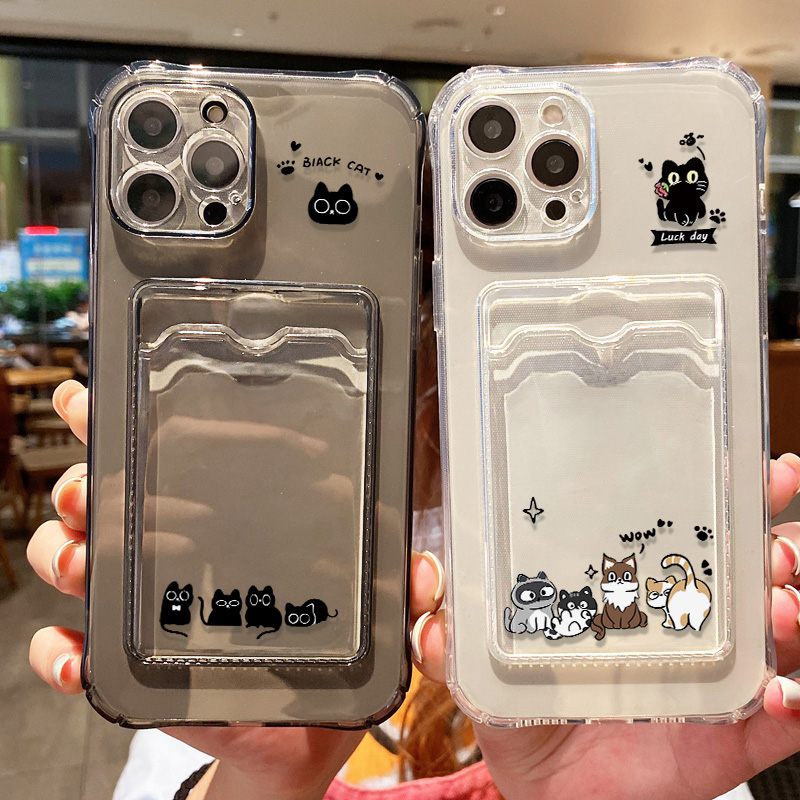 Cute Black Cat Phone Case For  - đánh giá và giá Phone Cases With Wallet