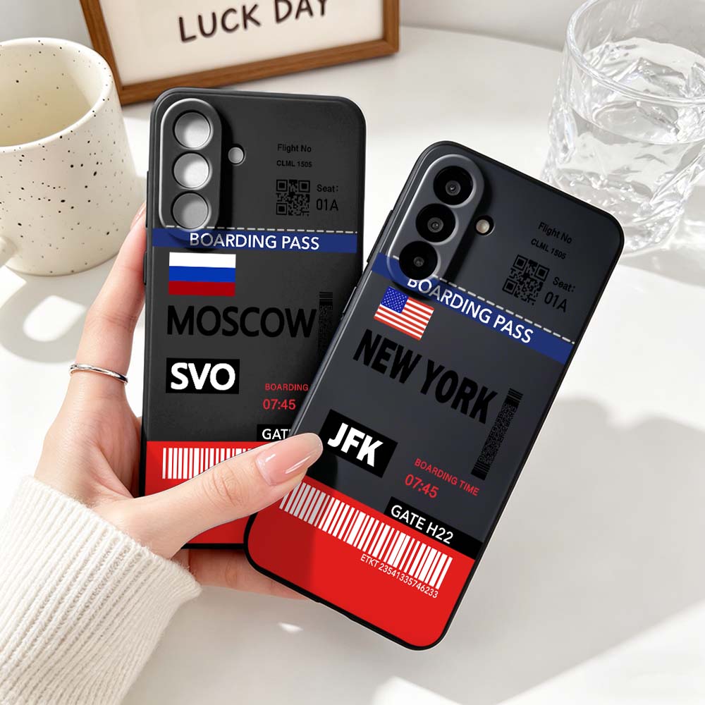 Travel Ticket New York Moscow  - đánh giá và giá Phone Cases York