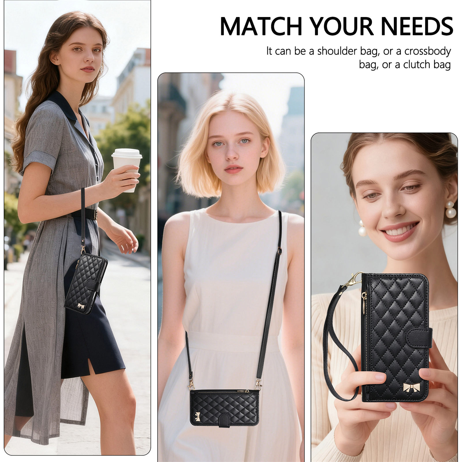 PU Leather Zipper Crossbody Fl - đánh giá và giá Phone Cases With Wallet