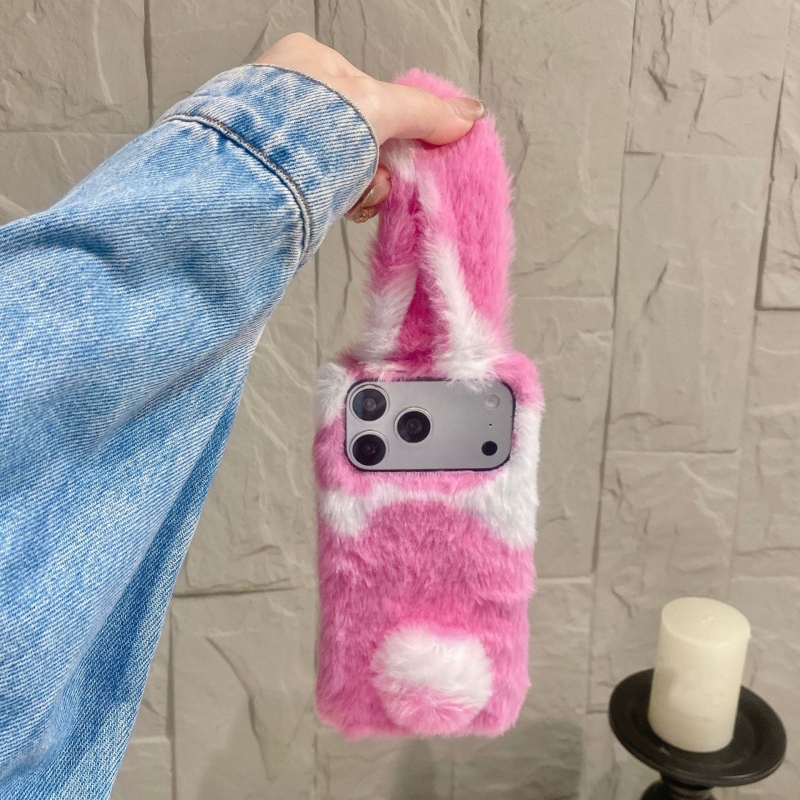 Cute Rabbit Design Fluffy Phon - đánh giá và giá Phone Cases Iphone 16 Pro Max