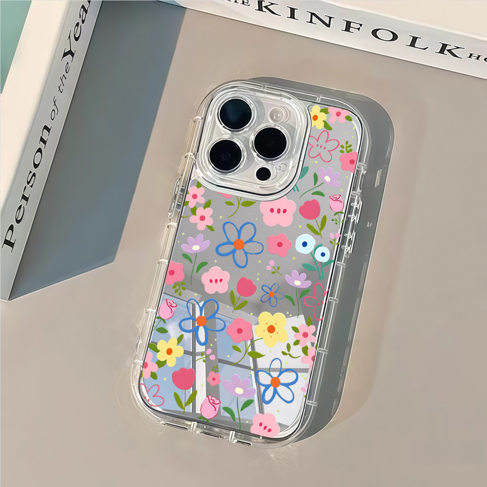 Korean Ins Style Floral Silver - đánh giá và giá Phone Cases Korean