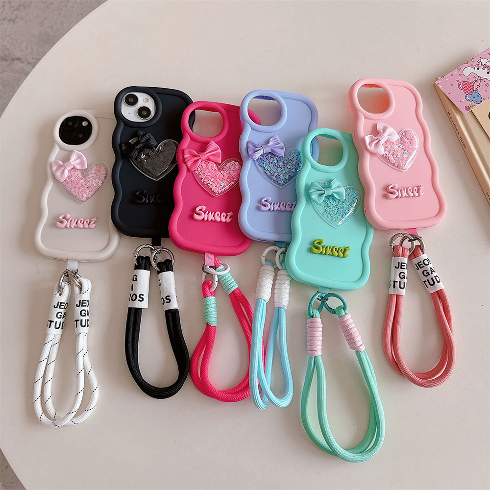 Love Heart Bow Wavy Soft Phone - đánh giá và giá Phone Cases Nyc