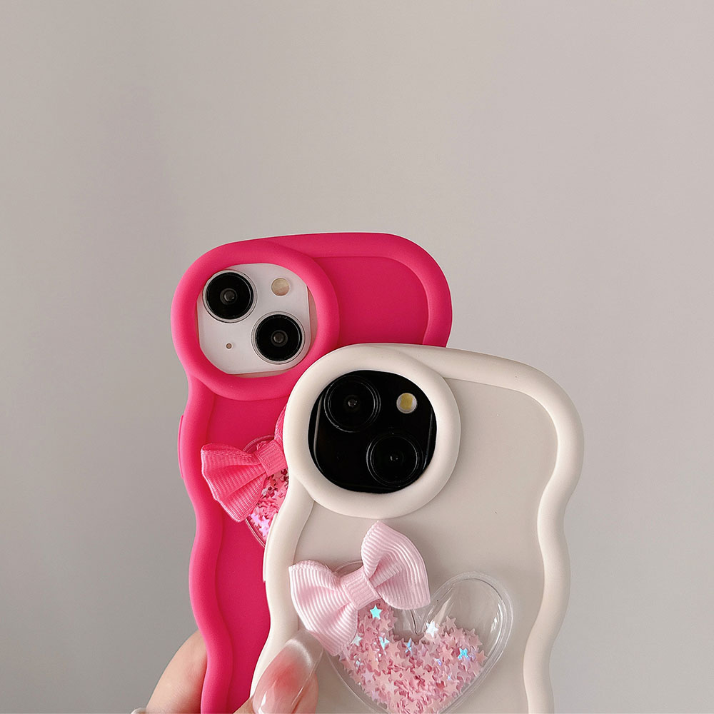 Love Heart Bow Wavy Soft Phone - đánh giá và giá Phone Cases Nyc