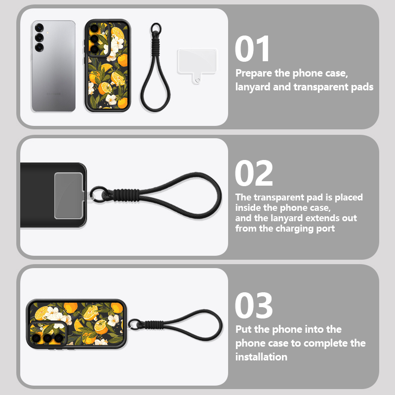 Flower Pattern Lanyard Phone C - đánh giá và giá Phone Cases Galaxy A17